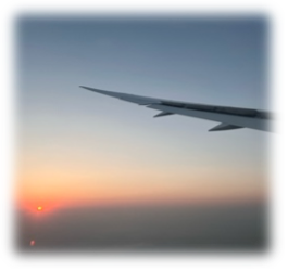 Atardecer en el aire